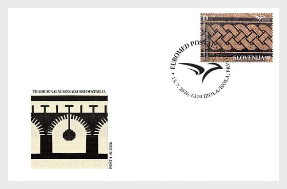 2026 Euromed Postal - 地中海传统马赛克 - 首日封