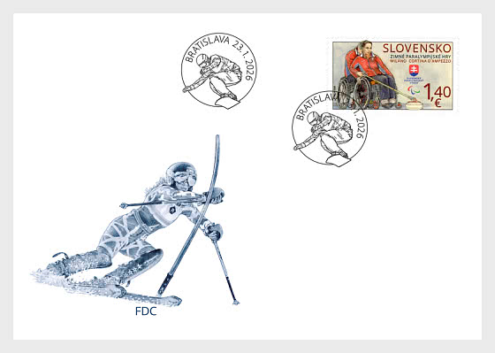 2026 Deporte - Los Juegos Paralímpicos de Invierno de Milán y Cortina d’Ampezzo - Sobre de Primer Dia