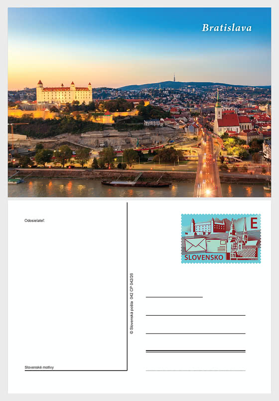 2026 Pictorial Postal Cards - Bratislava / E - Postcard