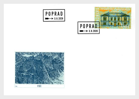 2026 150e Aanniversaire de la Fondation du Musée Podtatranské à Poprad - Enveloppes de Premier Jour