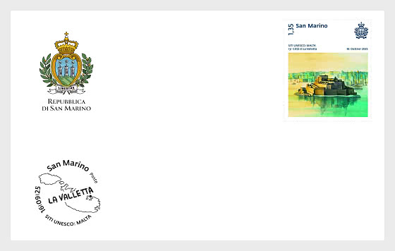 2025 UNESCO World Heritage Sites - Malta - First Day Cover