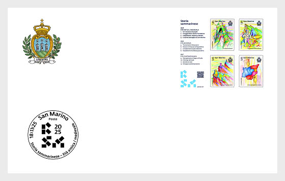 2025 История Сан-Марино - Конверт первого дня