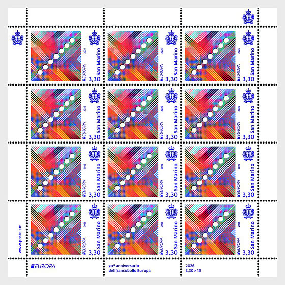 2026 EUROPA - 70th Anniversary of the Europa Stamp - Sheetlets CTO