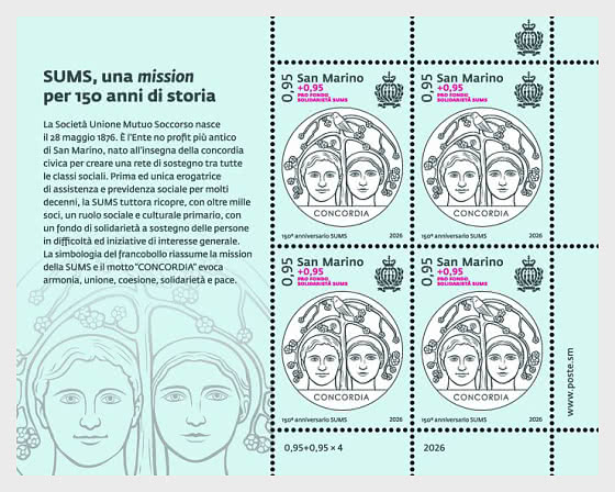 2026 150th Anniversary Founding SUMS - Sheetlets