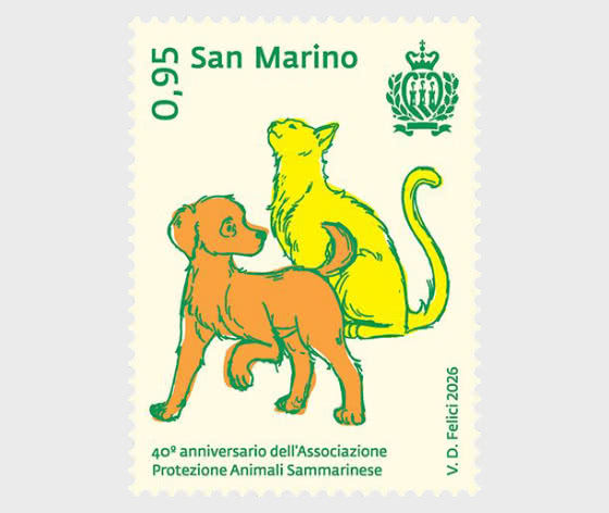 2026 40° Ann. Associazione Protezione Animali Sammarinese - Serie