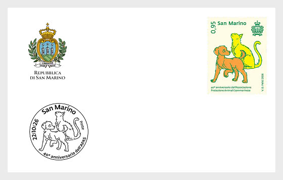 2026 40° Ann. Associazione Protezione Animali Sammarinese - FDC