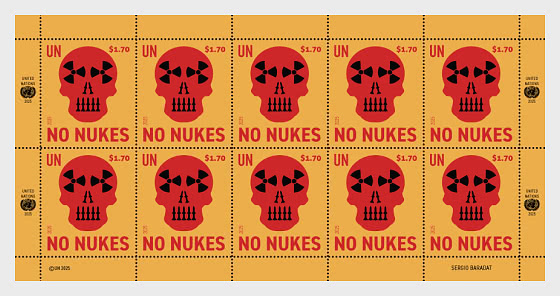 2025 No Nukes - Non aux Armes Nnucléaires - (New York) - Mini-feuilles CTO
