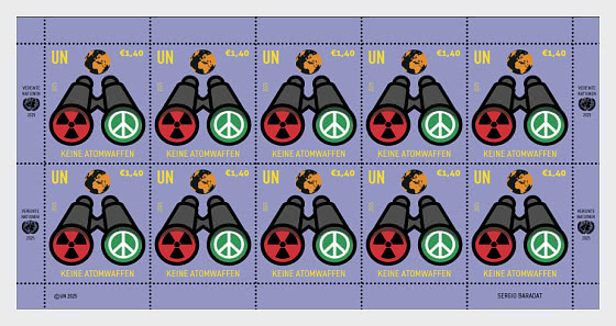 2025 No Nukes – No alle Armi Nucleari - (Vienna) - Minifogli CTO