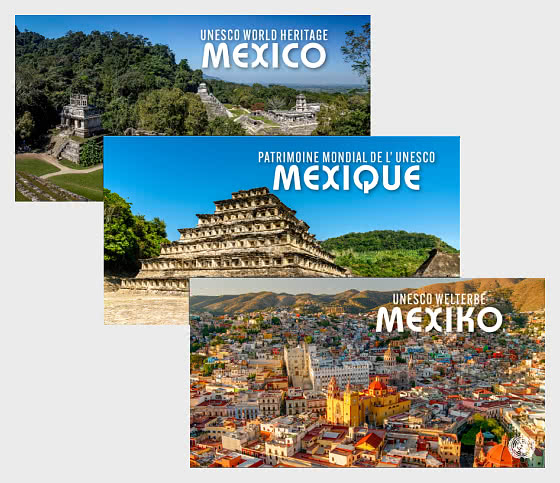 2025 联合国教科文组织世界遗产——墨西哥 - (3 个办事处) - 小本票 CTO
