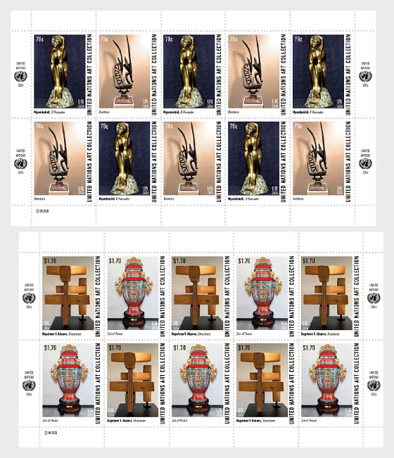 2026 Collezioni d'arte delle Nazioni Unite - (New York) - Minifogli CTO