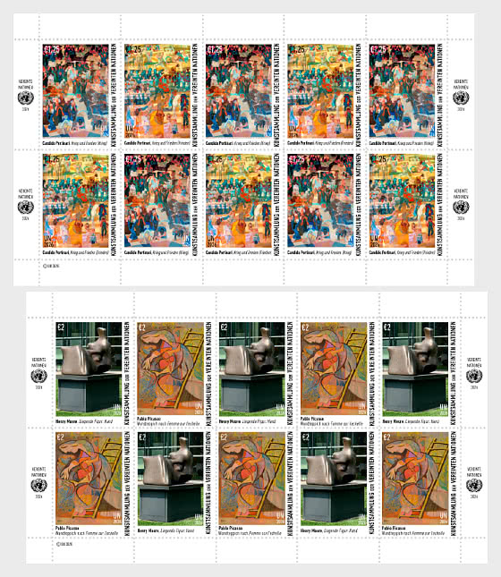 2026 Collezioni d'arte delle Nazioni Unite - (Vienna) - Minifogli CTO