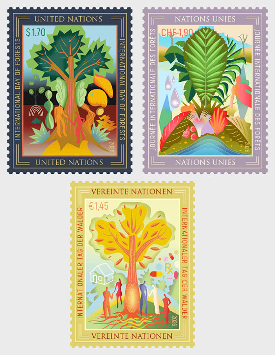 2026 Giornata internazionale delle Foreste - (3 Uffici) - Serie CTO