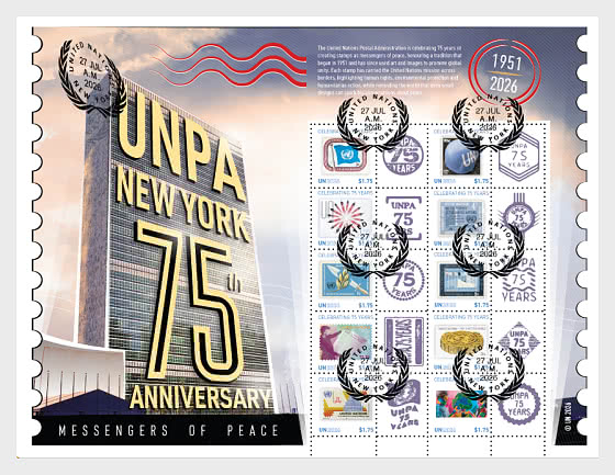 2026 75. Jahrestag der UNPA New York - Bogenserie CTO