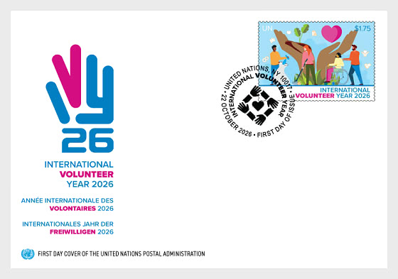 2026 Internationales Jahr der Freiwilligen - (New York) - Ersttagbriefe