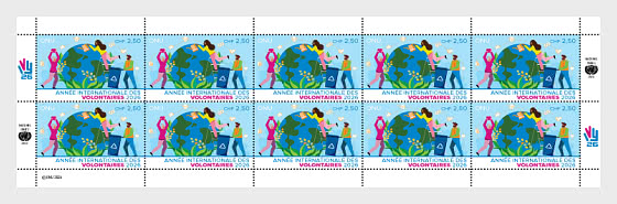 2026 Internationales Jahr der Freiwilligen - (Genf) - Bogenserie