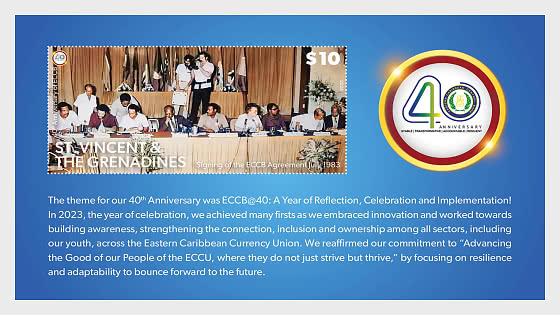 2025 ECCB四十周年纪念 - 小型张