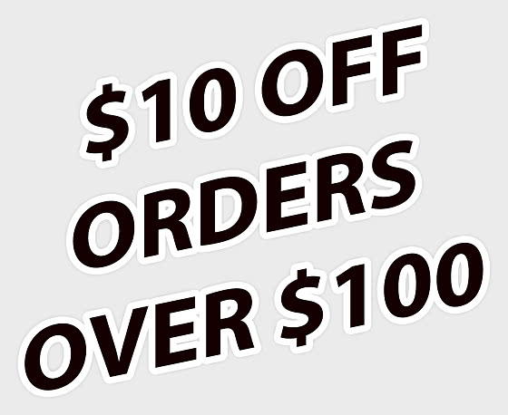 2025 $10 OFF ORDERS OVER $100 -  BLACK FRIDAY OFFER - Promotion